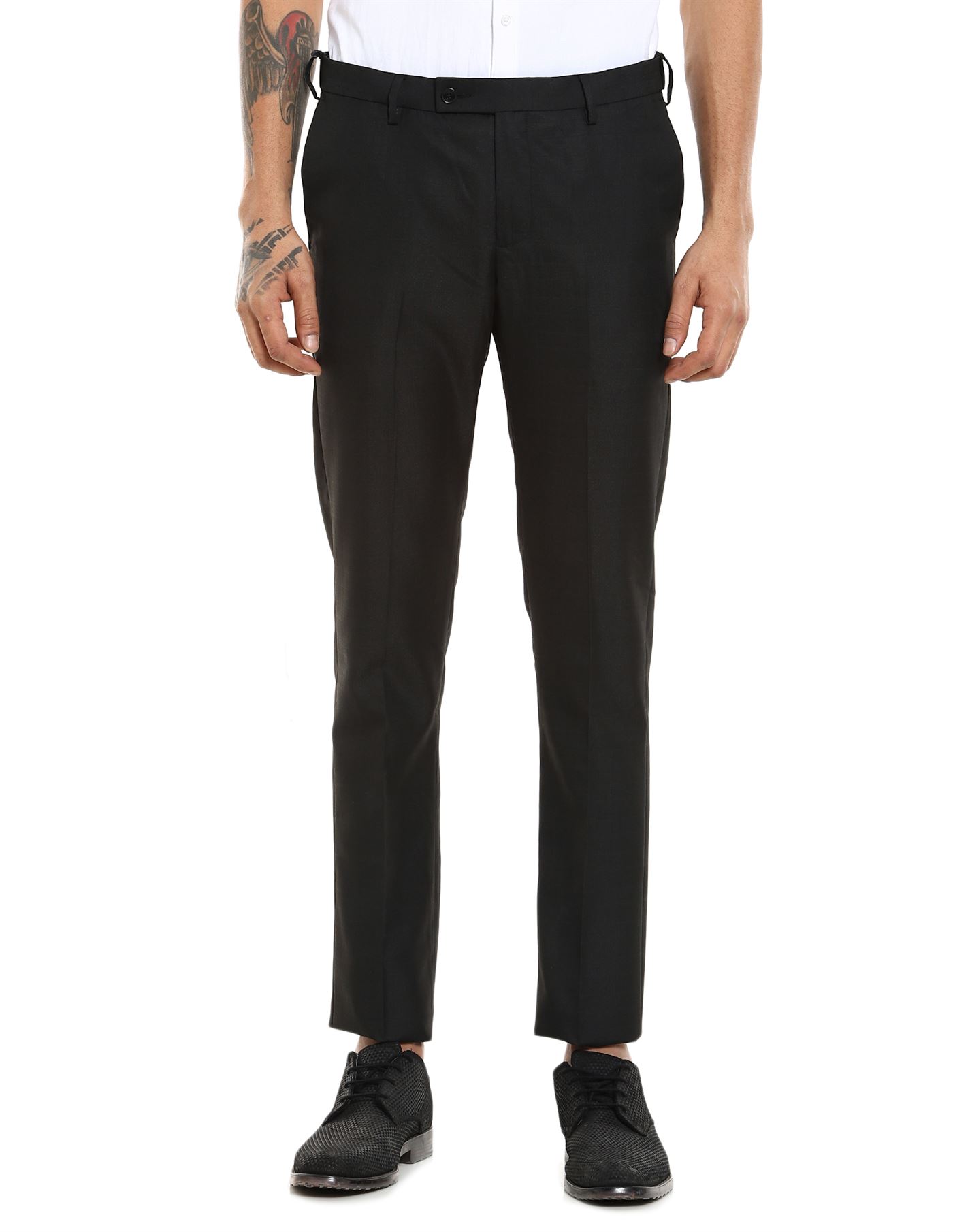 Arrow Men Formal Wear Black Trouser